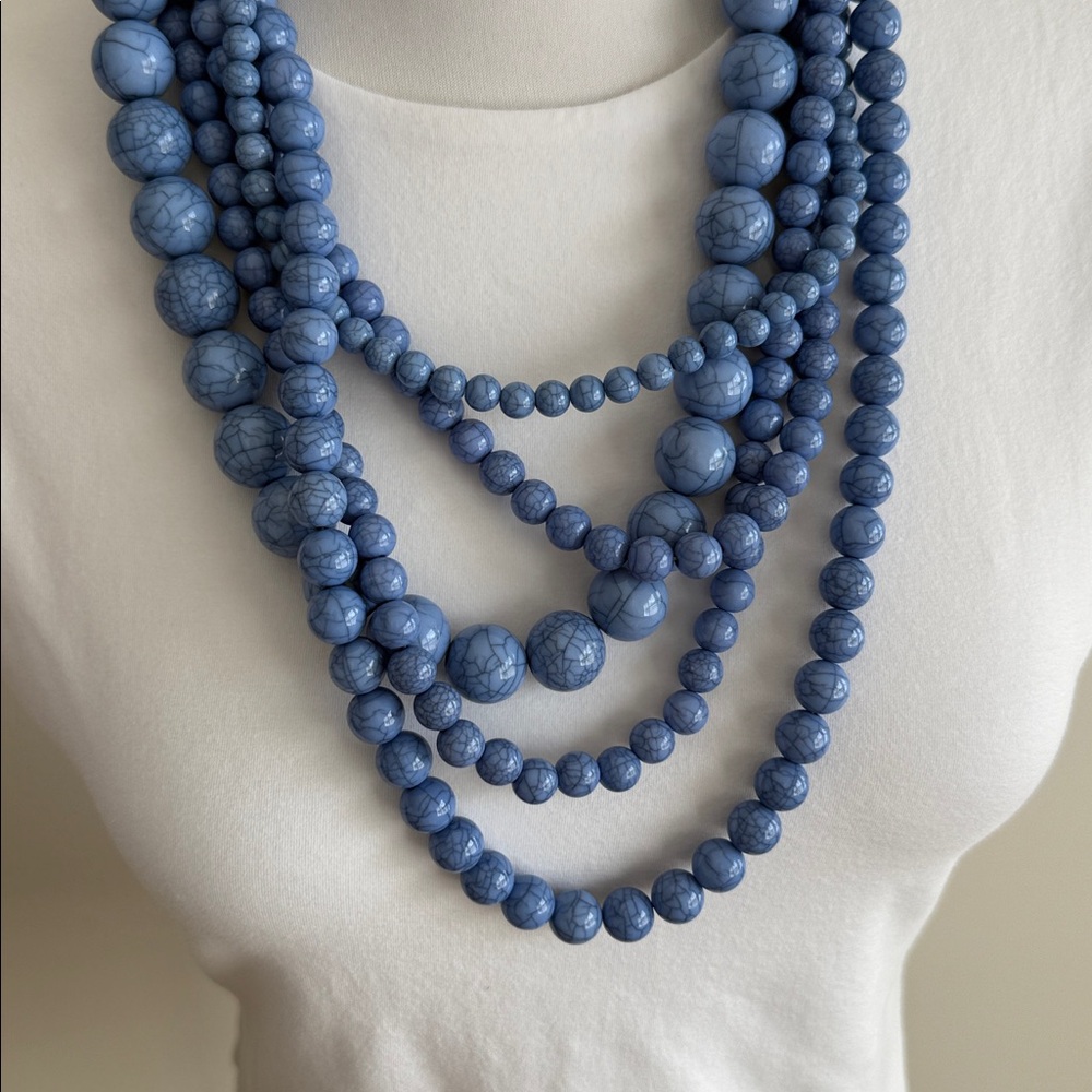 BAUBLEBAR Blue Beaded Necklace - Picture 2 of 3